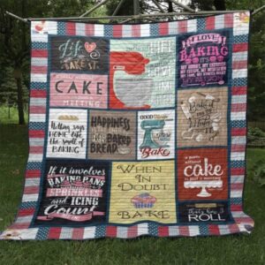 When In Doubt Bake Quilt Blanket No96  Quilt